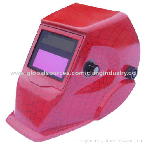 Miller Welding Hoods, Auto Darkening, Solar-powered, Adjustable,CE Approved,Red Cobweb,Manufacturer